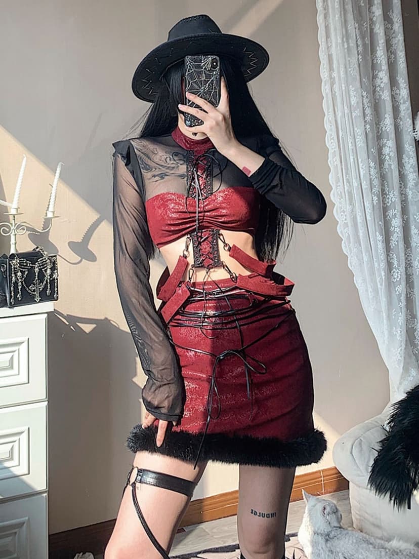 Gauze See-through Strap Tops - view 8