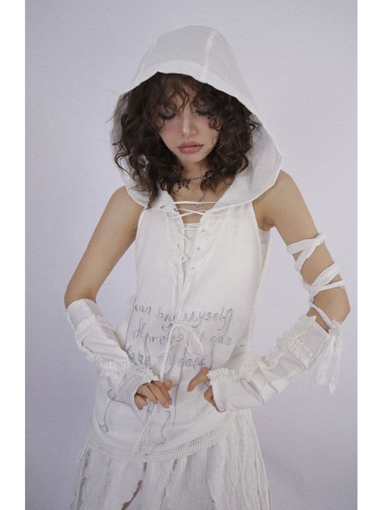Hooded Pullover Vest - view 2