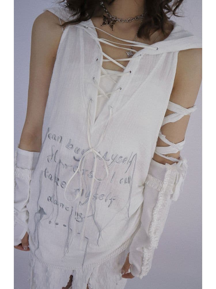 Hooded Pullover Vest - view 8