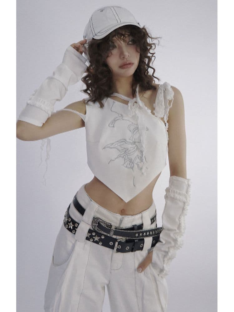 Butterfly Embroidered Vest [s0000001824] - view 1