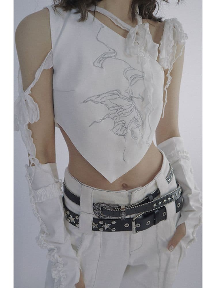 Butterfly Embroidered Vest [s0000001824] - view 4