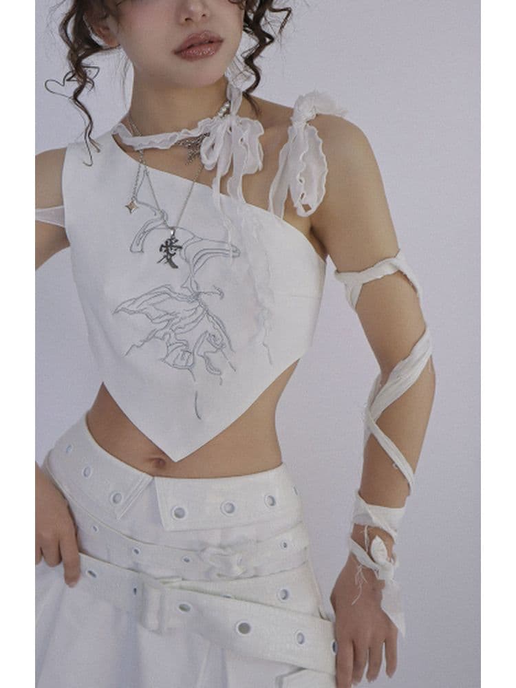 Butterfly Embroidered Vest [s0000001824] - view 7