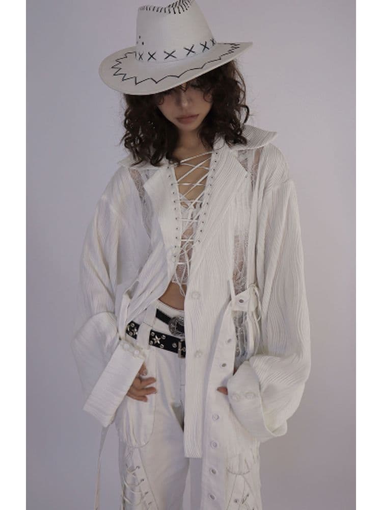 Wrinkled texture shirt - view 4