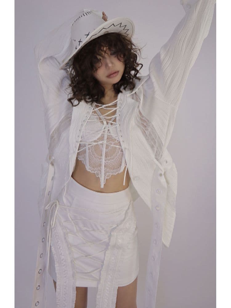 Wrinkled texture shirt - view 5
