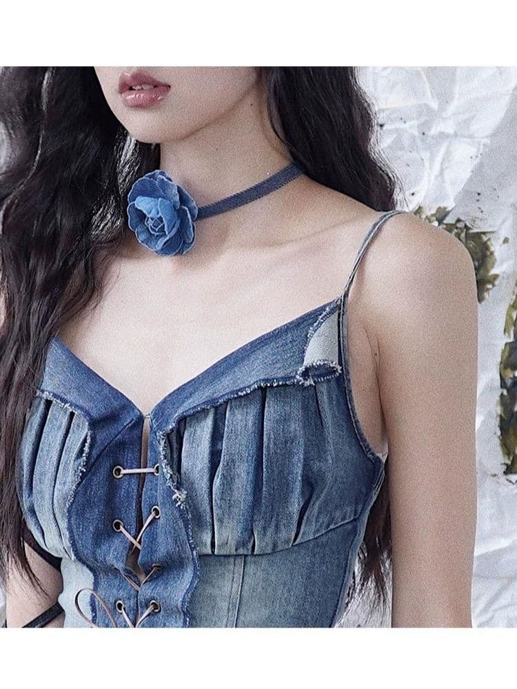 Retro Flowers Choker - view 4