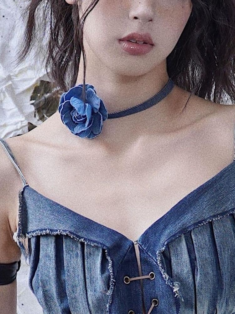 Retro Flowers Choker - view 7