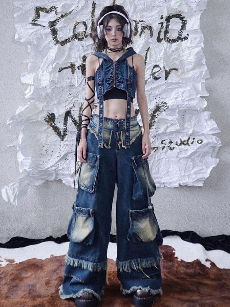 Original design wide-leg jeans [s0000003017] - view 1