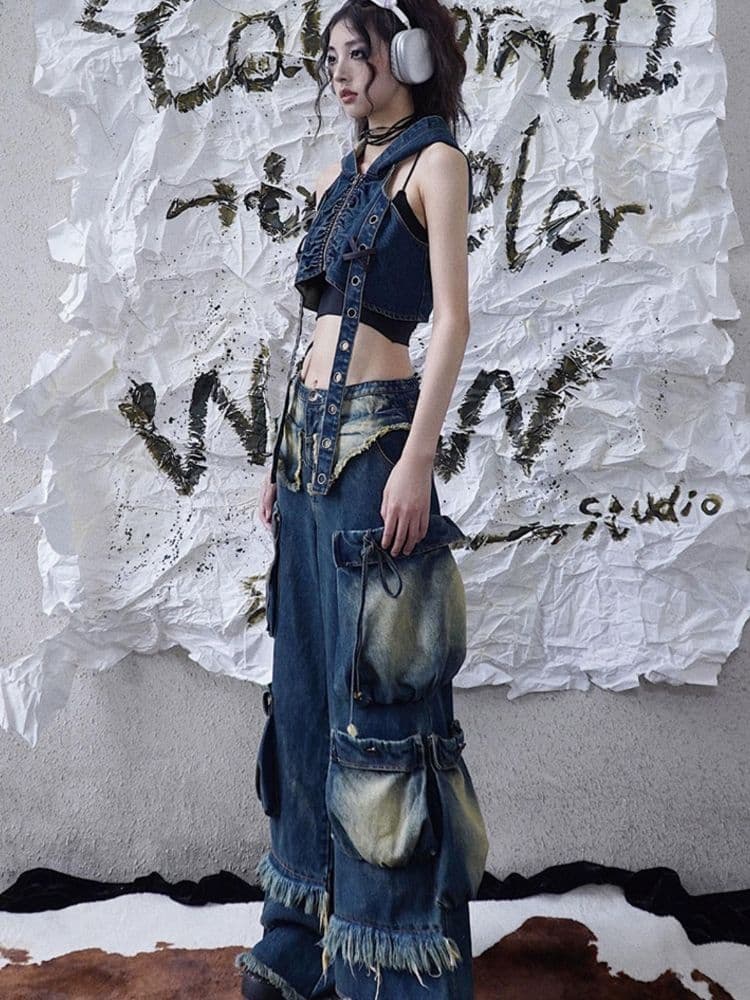Original design wide-leg jeans [s0000003017] - view 2