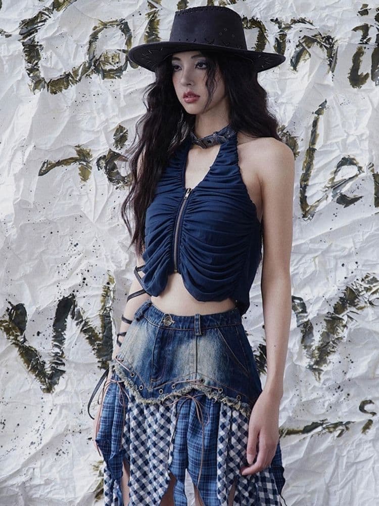 Original denim skirt - view 2