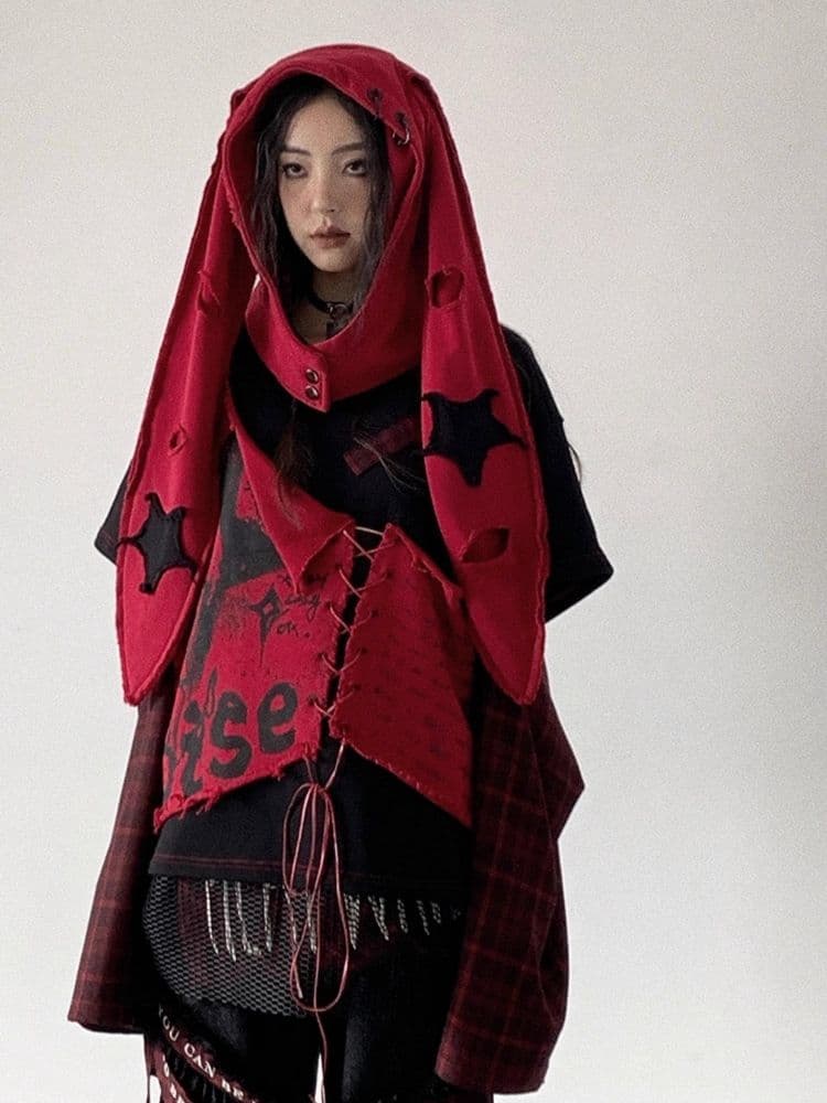 Funky Model Plaid Patchwork High Street Printed Sweatshirt - view 8
