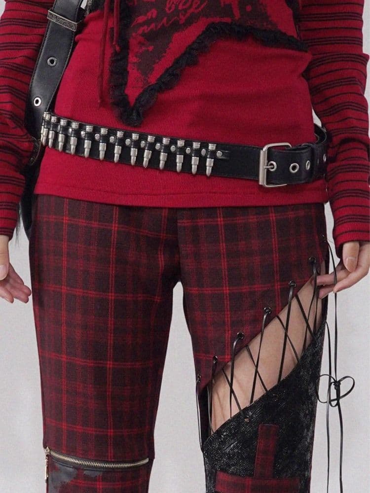 Dark gothic street style Western-style belt - view 2