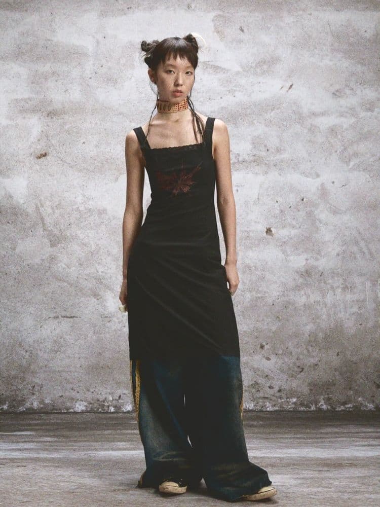 Sheer Printed Backless Lace Halter Dresses - view 6