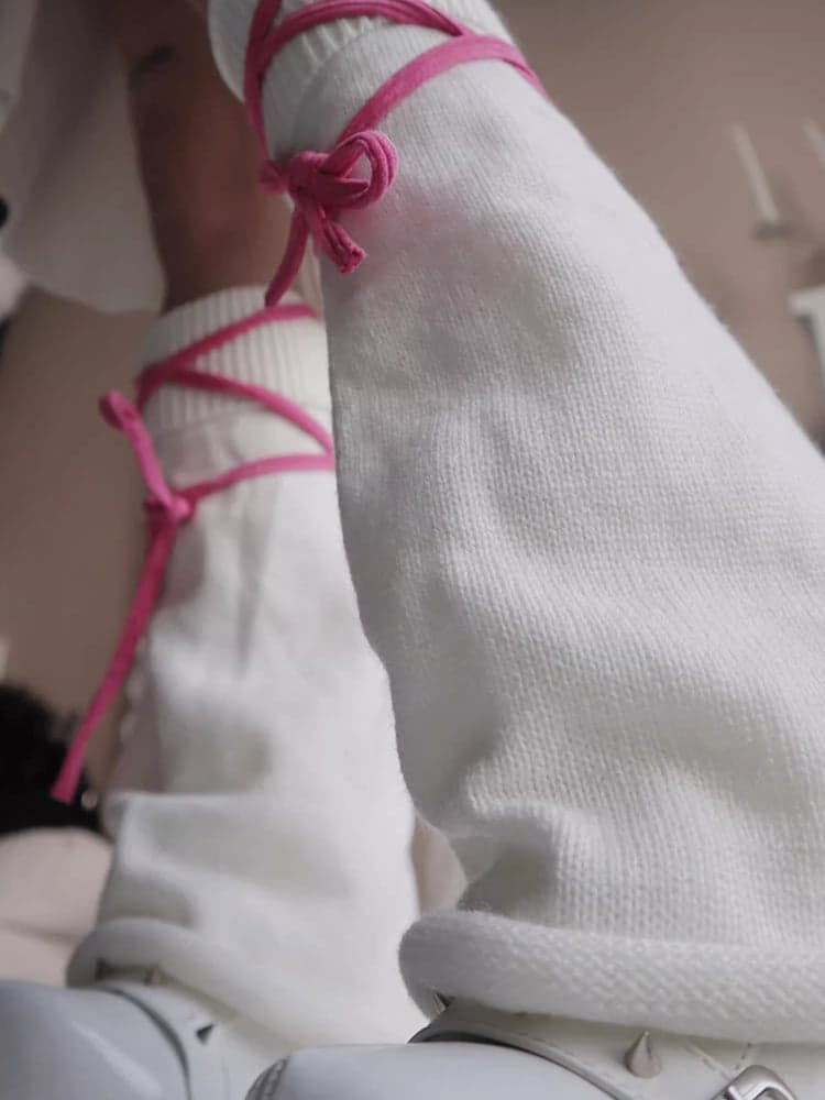 Strap White Barbie Leg Warmers - view 6