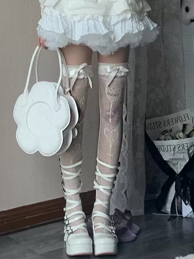 Hot girl calf stockings - view 3