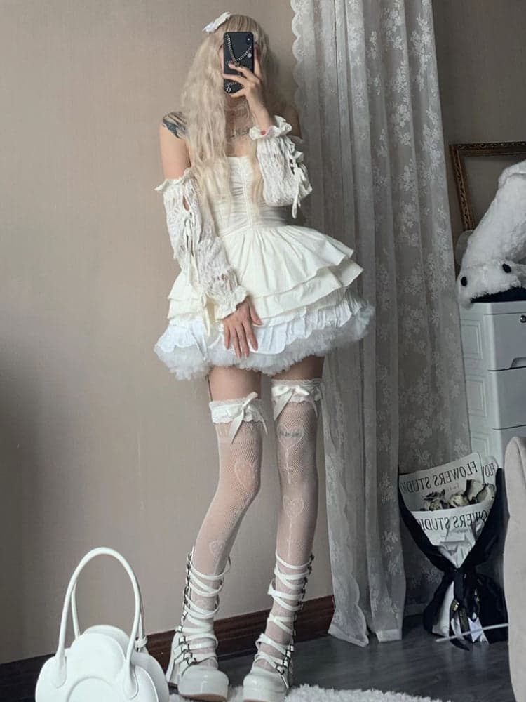 Hot girl calf stockings - view 4