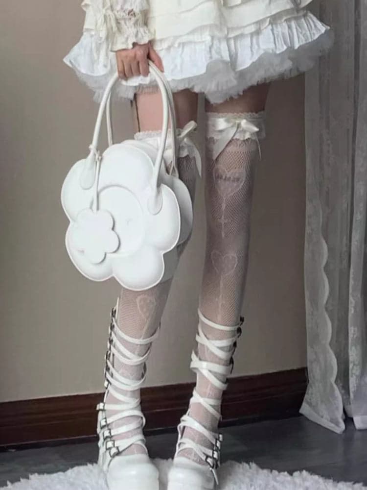 Hot girl calf stockings - view 5