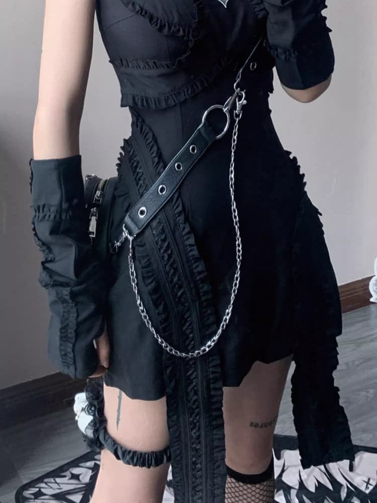 Sweet and cool punk girl dress - view 6