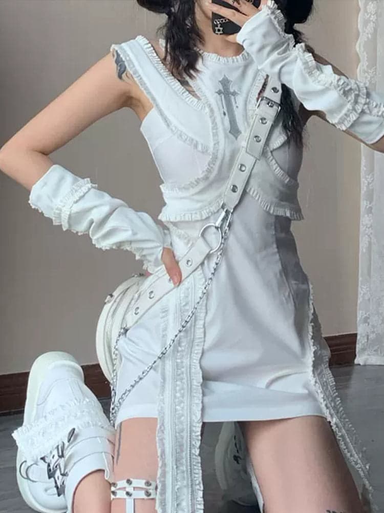Sweet and cool punk girl dress - view 8