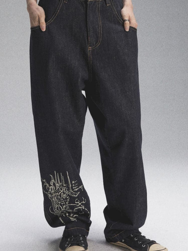 Loose Casual Original Color Printed Denim [s0000007904] - view 1