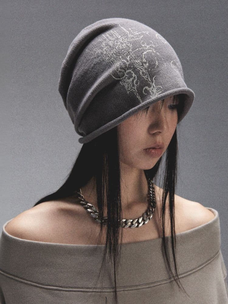 Knit Roll-Up Stacked Hat [s0000007906] - view 1