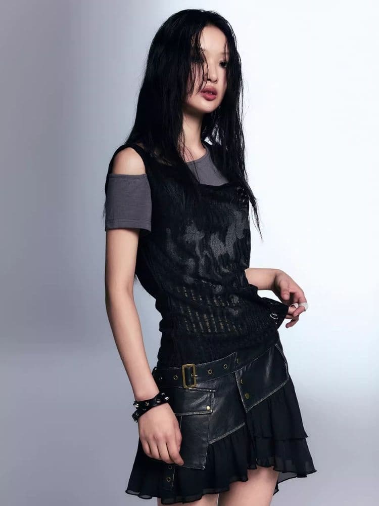 Punk Graffiti Printed T-Shirt [s0000007918] - view 7