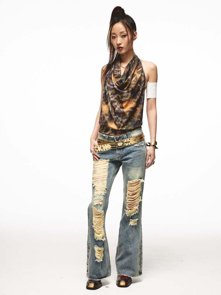 Tie-Dye Halter Neck Tank TOP [S0000009012] - view 3
