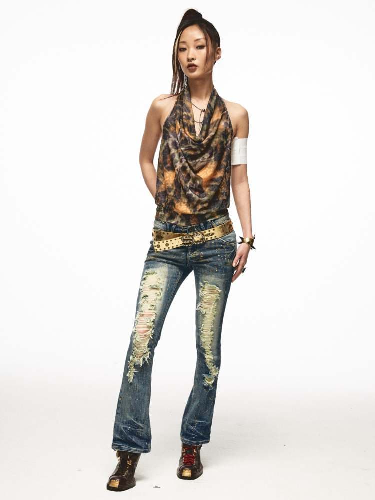 Tie-Dye Halter Neck Tank TOP [S0000009012] - view 5