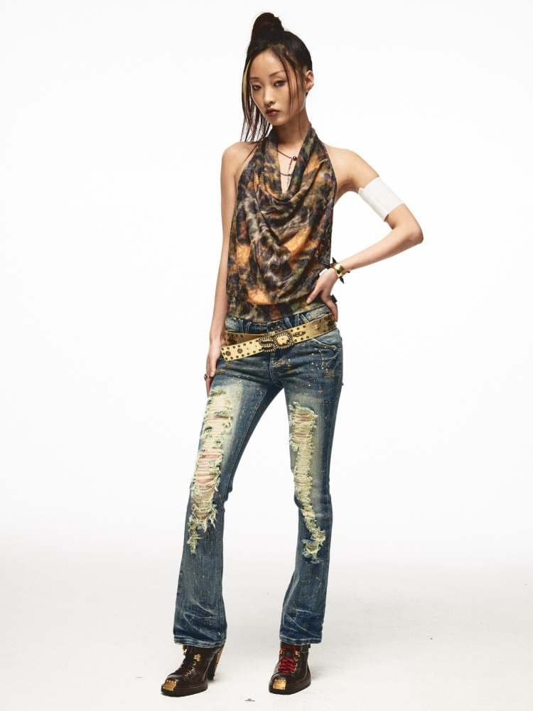 Tie-Dye Halter Neck Tank TOP [S0000009012] - view 6