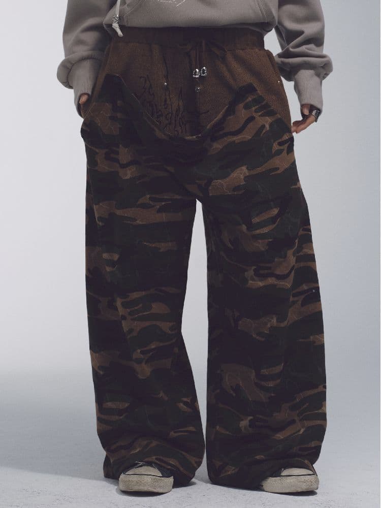 CAMOUFLAGE LOW RISE SWEATPANTS [S0000010741] - view 1