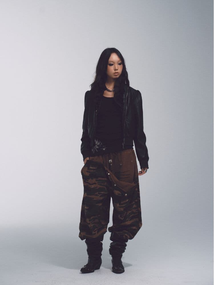 CAMOUFLAGE LOW RISE SWEATPANTS [S0000010741] - view 2
