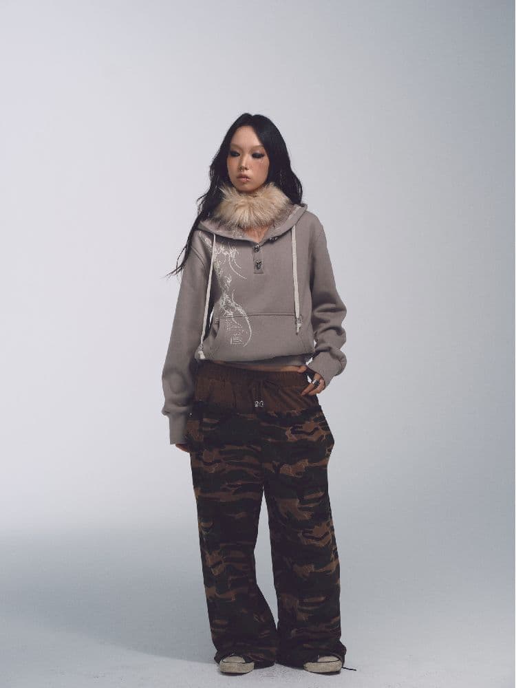 CAMOUFLAGE LOW RISE SWEATPANTS [S0000010741] - view 7