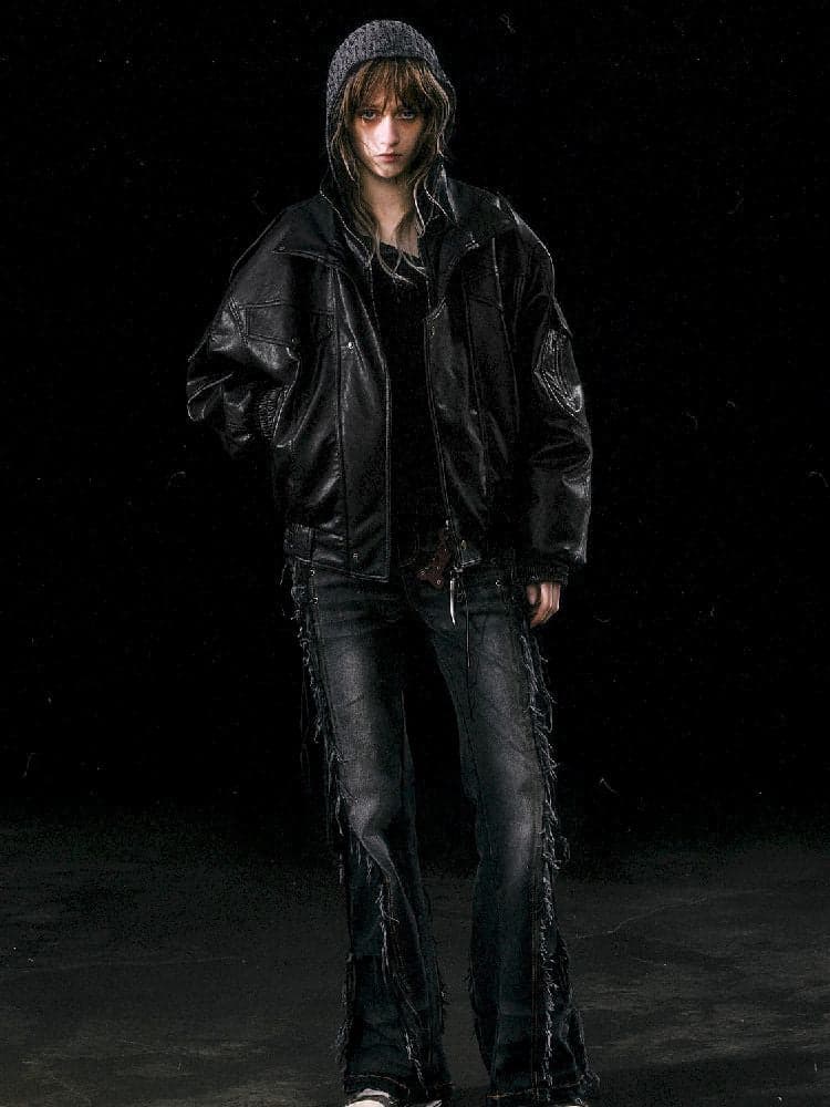 Removable FUR FLIGHT JACKET [S0000010762] - view 3