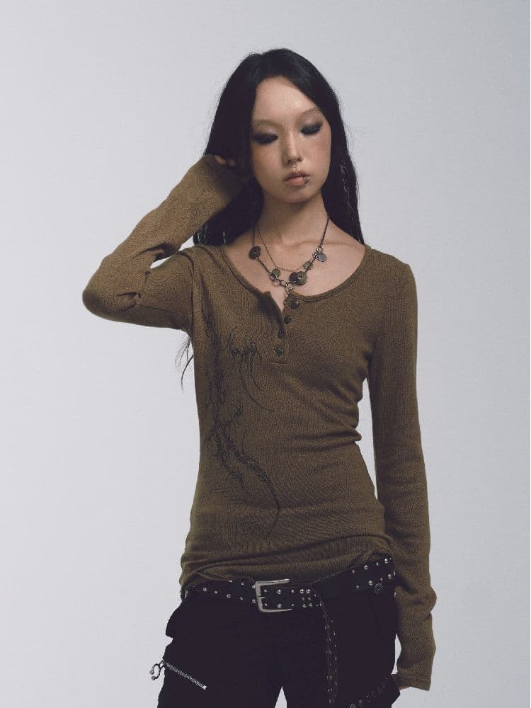 Thin Sweater Long Sleeve T [S0000011233] - view 2