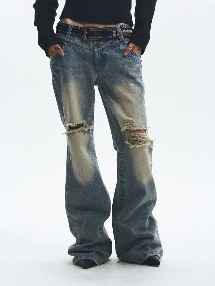 Denim Flared Pants - view 1