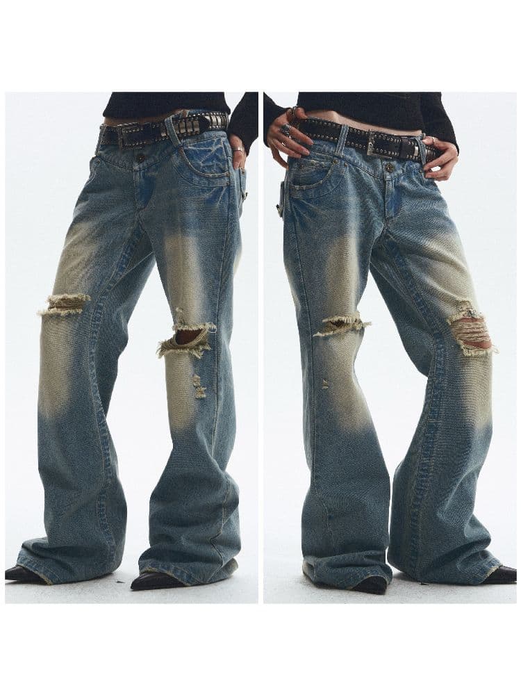 Denim Flared Pants - view 2