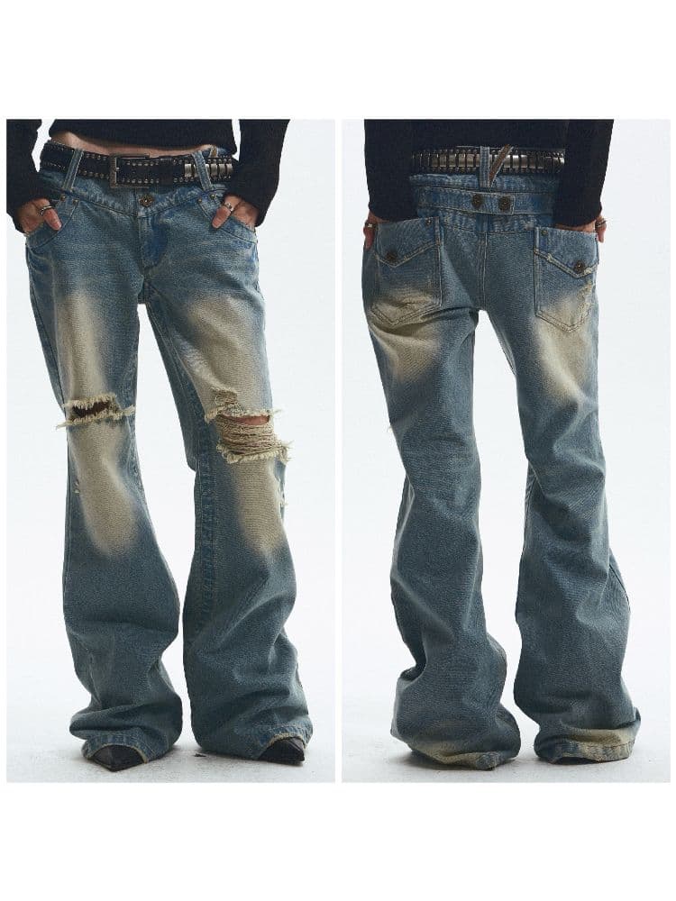 Denim Flared Pants - view 3