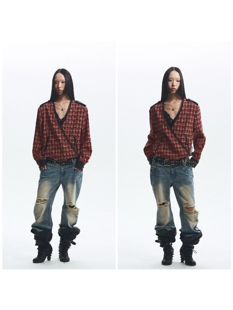 Denim Flared Pants - view 4