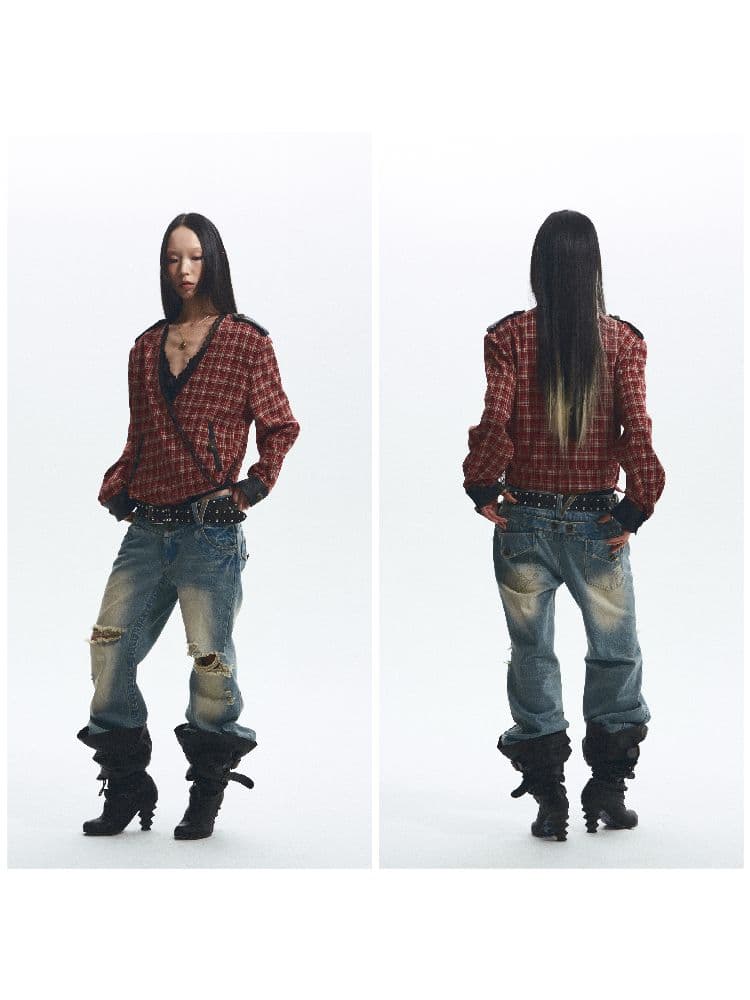 Denim Flared Pants - view 8