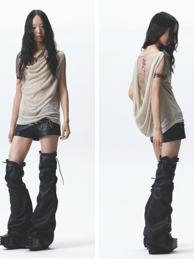 Soft Leather Short Leg Cover Set - view 1
