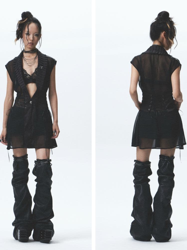 Soft Leather Short Leg Cover Set - view 2