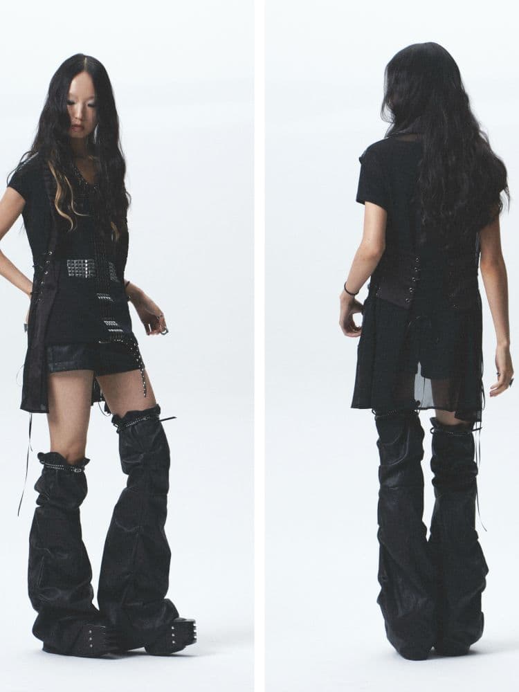Soft Leather Short Leg Cover Set - view 3