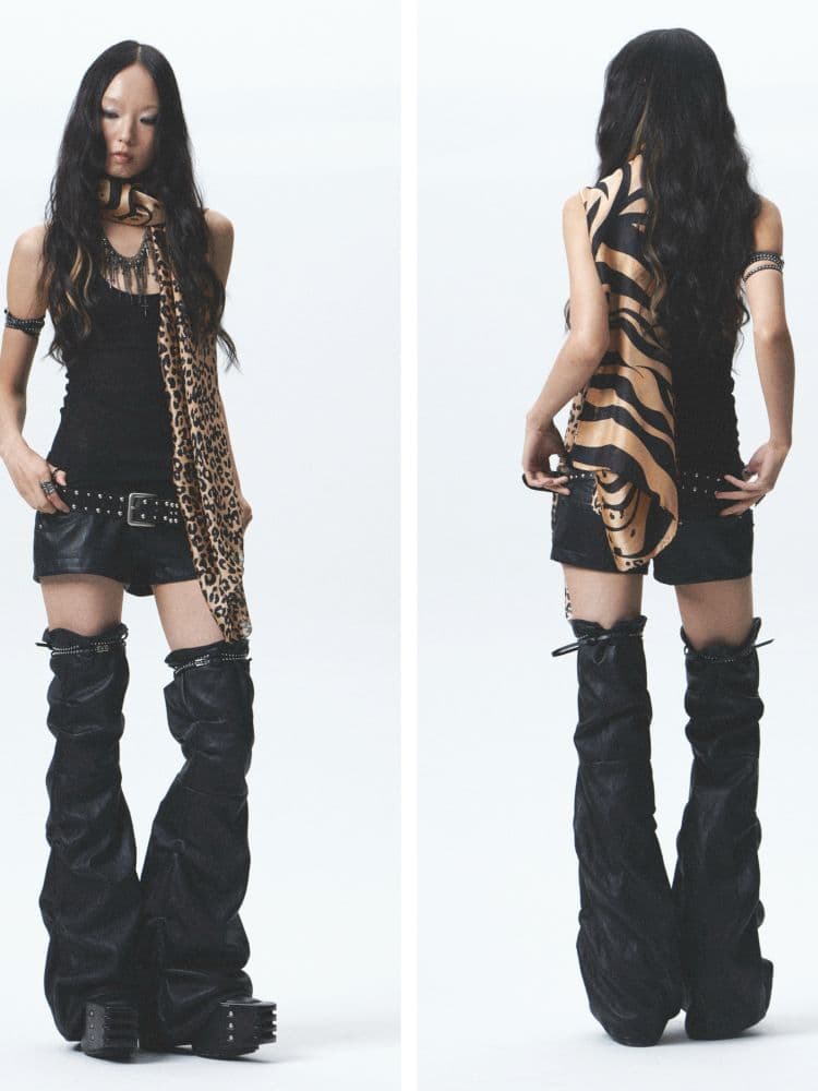 Soft Leather Short Leg Cover Set - view 8