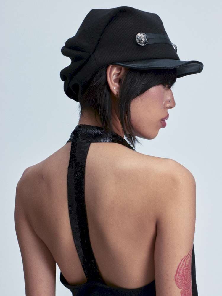 Knitted Patchwork Casual Stack Hat - view 3