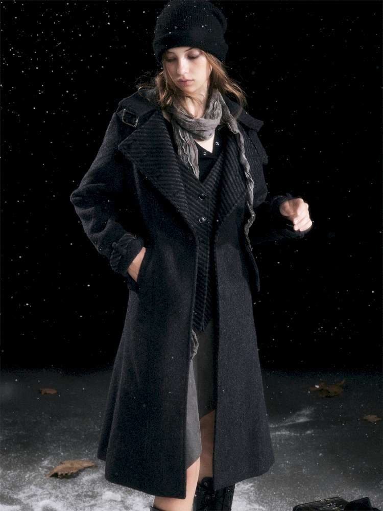 Court Knight Vest Tweed Coat - view 1