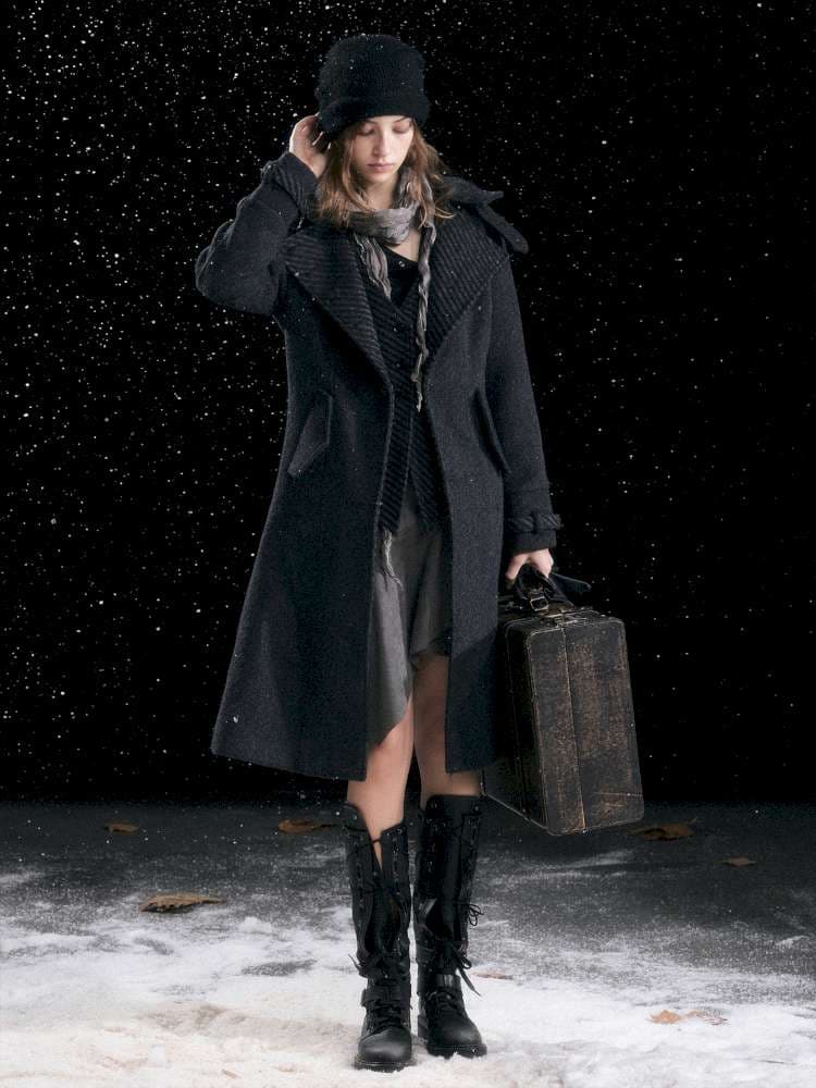 Court Knight Vest Tweed Coat - view 6