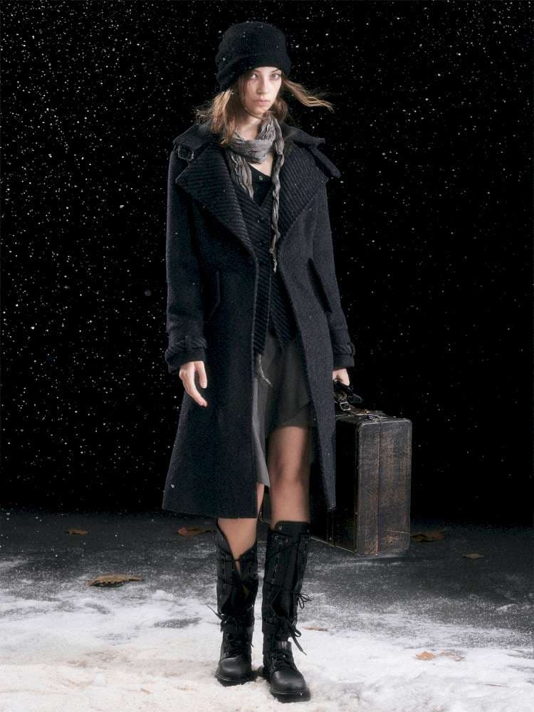 Court Knight Vest Tweed Coat - view 8