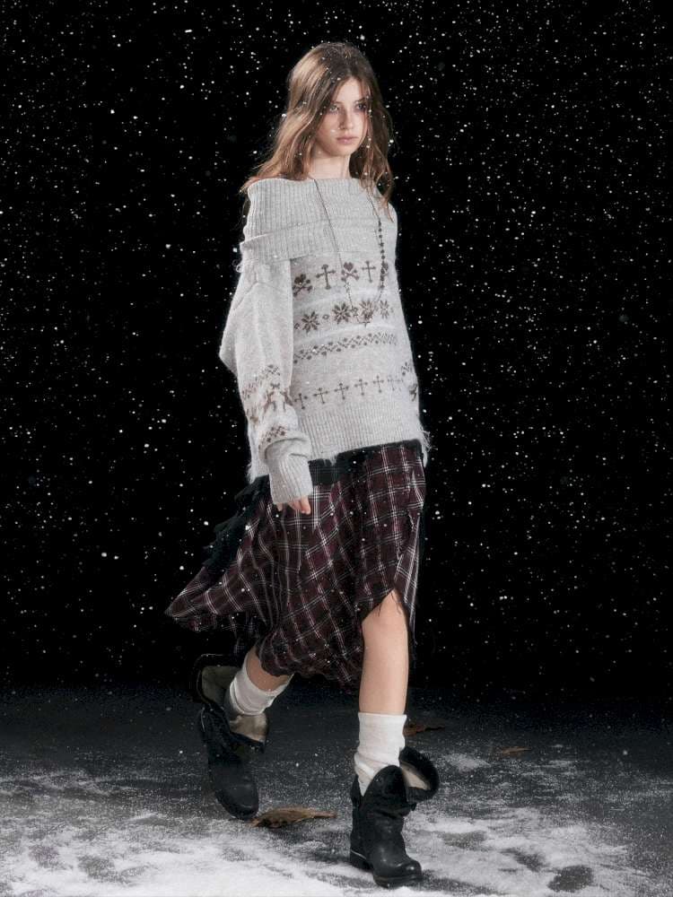 Cross Fair Island Lapel Sweater - view 4