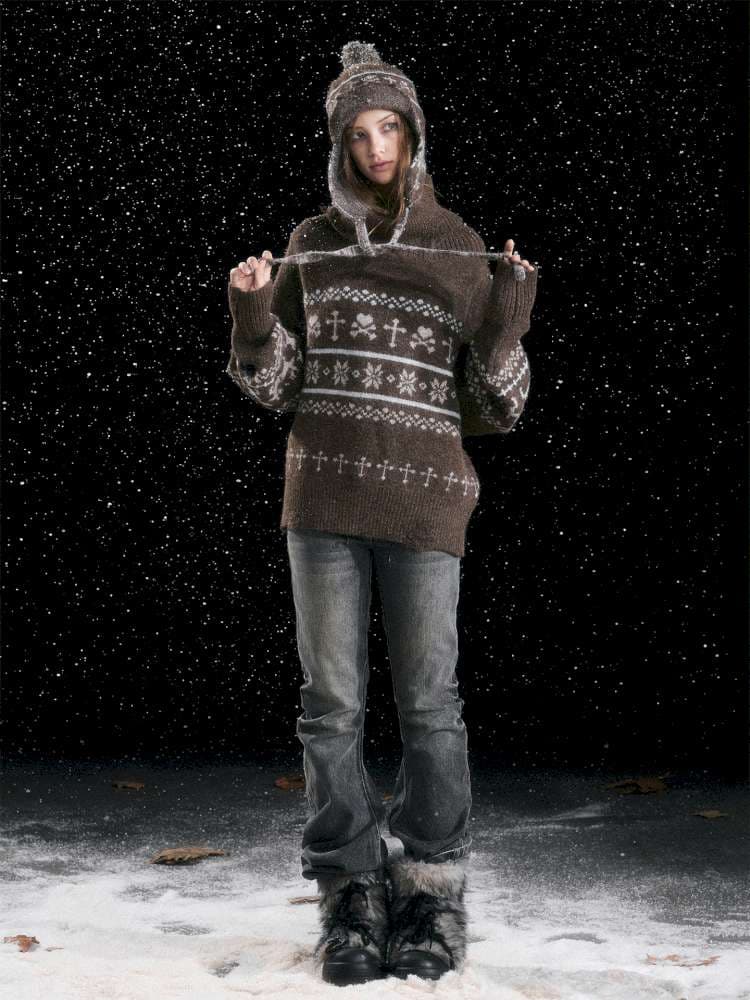 Cross Fair Island Lapel Sweater - view 5