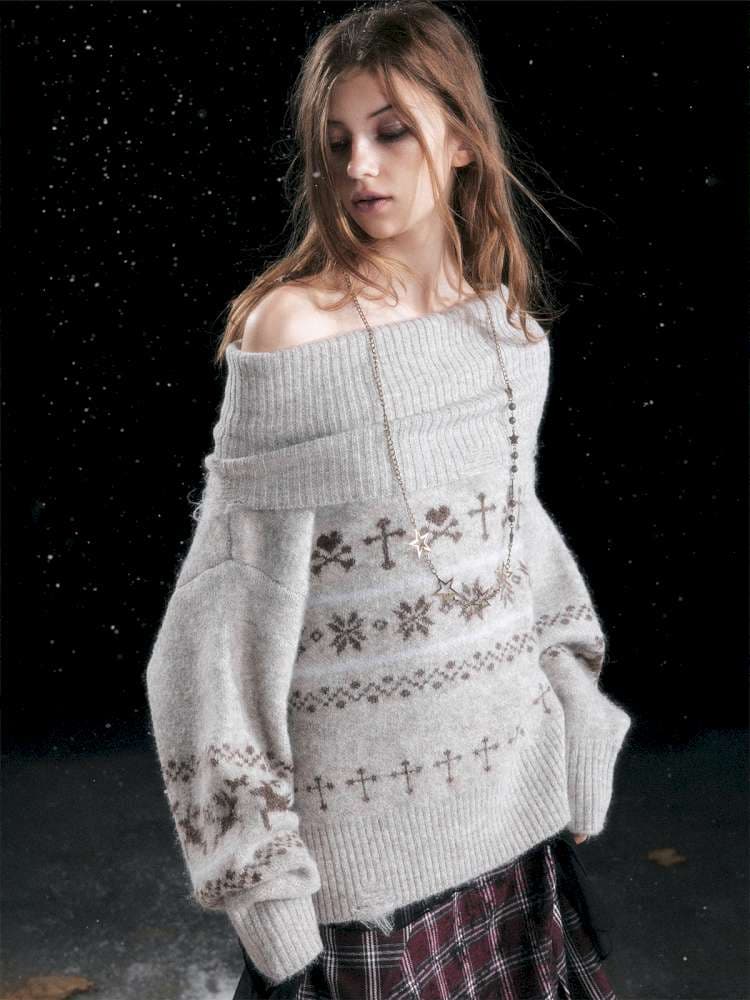 Cross Fair Island Lapel Sweater - view 6