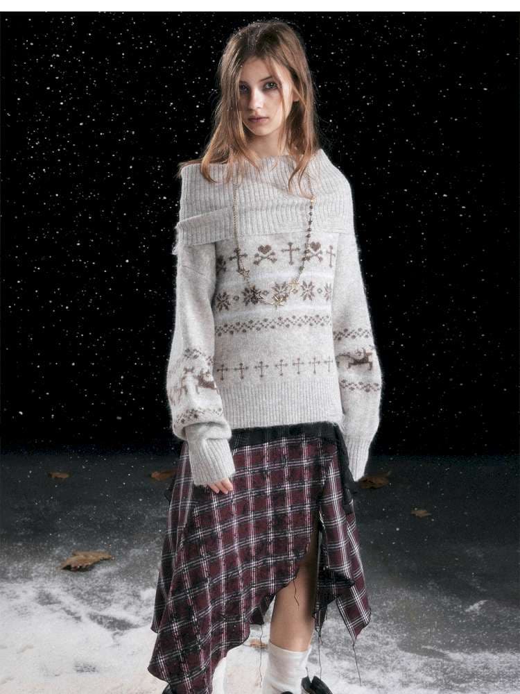 Cross Fair Island Lapel Sweater - view 8